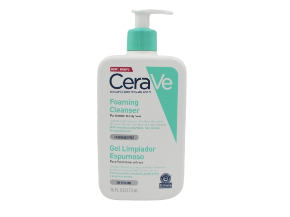 CERAVE GEL LIMPIADOR ESPUMOSO X 473 ml