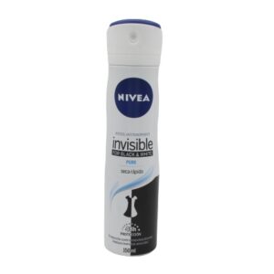 NIVEA DEO SPRAY MUJER B&W  INVSIBLE/PURE X 150 ML