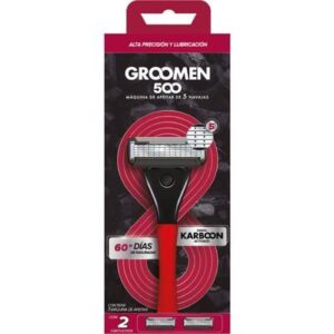 MAQUINA AFEITAR GROOMEN 500 + 2 CARTUCHOS