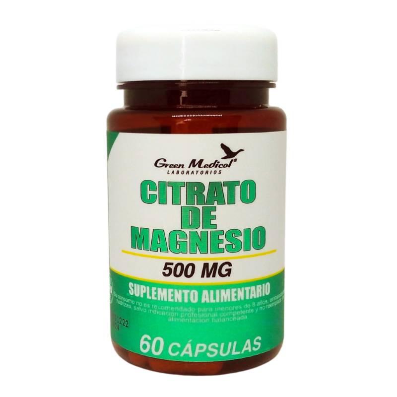 CITRATO DE MAGNESIO CAP 500 MG X 60 GREEN MED