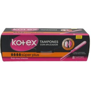 KOTEX TAMPON CON APLICADOR SUPER X 8