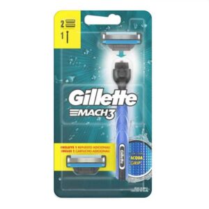 GILLETTE MACH3 MAQUINA AFEITAR + REPUESTO X 2 UND