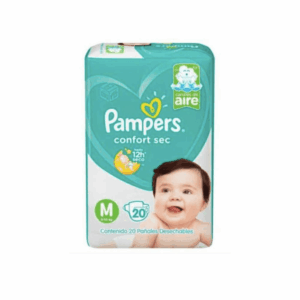 PAMPERS PAÑAL BEBE CONFORT SEC M X 20 UND