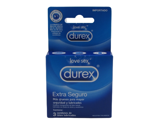 DUREX EXTRA SEGURO X 3 PRESERV (DM)