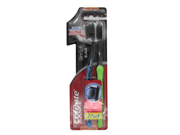 COLGATE CEP SLIMSOFT BLACK SUAVE X 2 UND