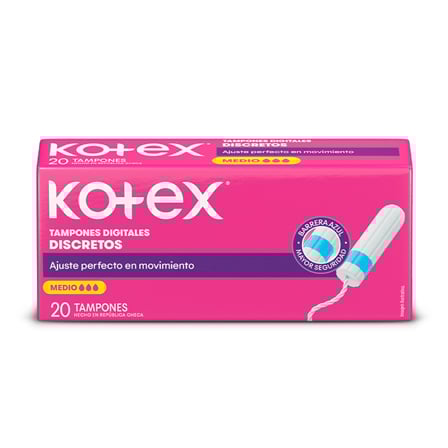 KOTEX TAMPON DIGITAL MEDIO X 12
