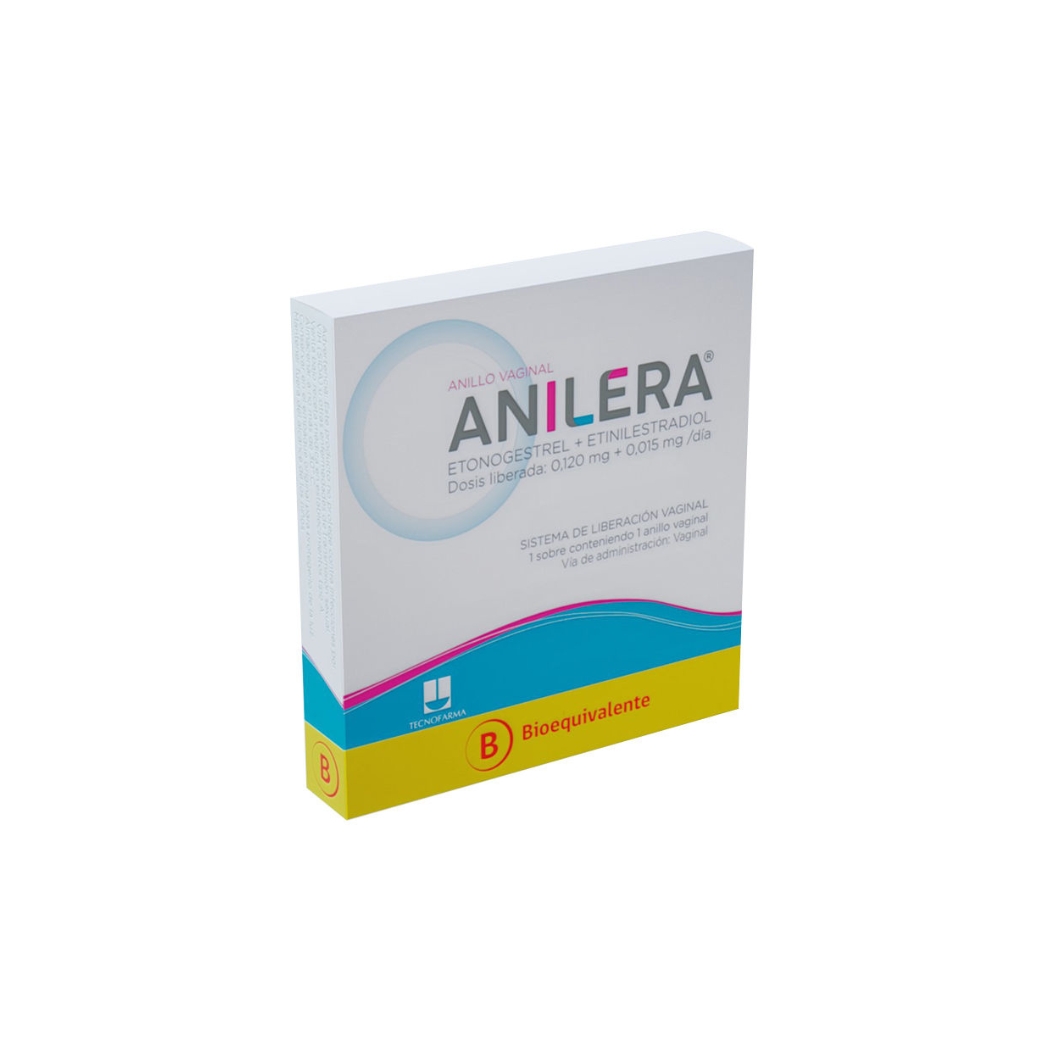 ANILERA ENVASE X 1 ANILLO ANTICONCEPTIVO VAGINA