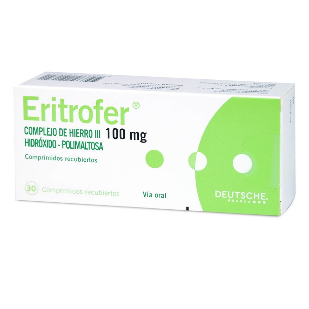 ERITROFER COM 100 MG X 30
