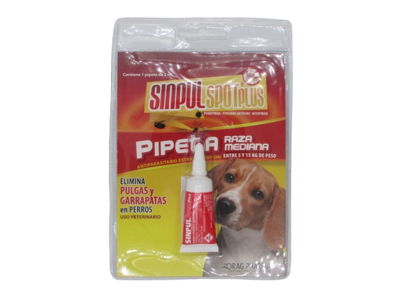 SINPUL SPOT PLUS RAZA MEDIANA PIP 2 ML X 1