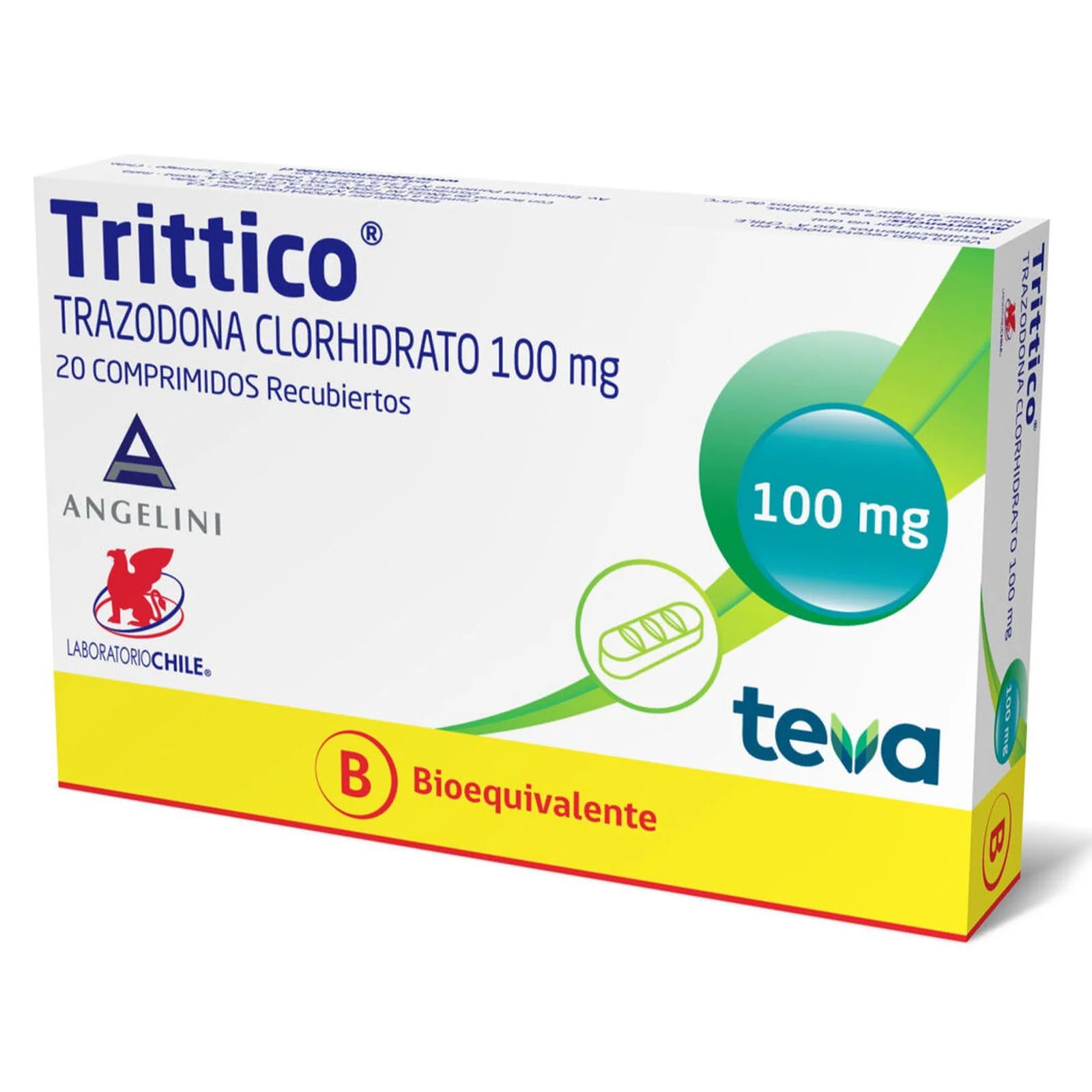 TRITTICO CAP 100 MG X 20