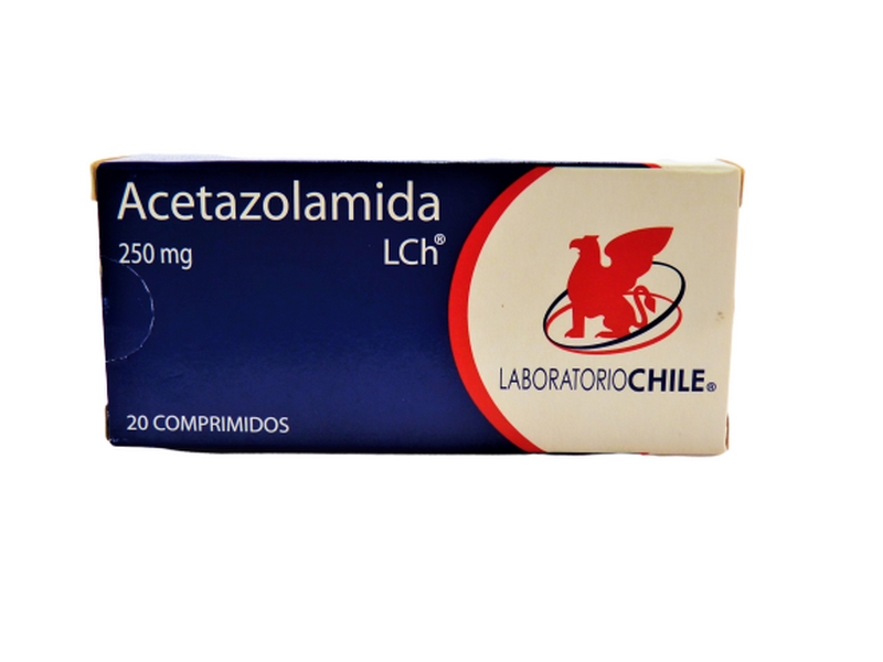 ACETAZOLAMIDA COM 250 MG X 20 CHILE