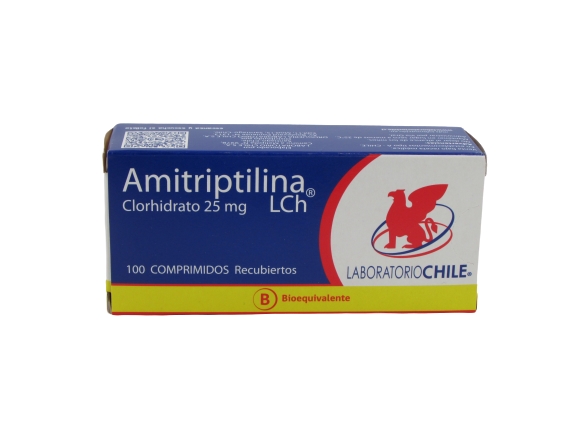 AMITRIPTILINA COM 25 MG X 100 CHILE