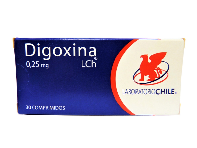 DIGOXINA COM 0,25 MG X 30 CHILE