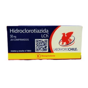 7800007120847.jpg HIDROCLOROTIAZIDA COM 50 MG X 20 CHILE (BE)