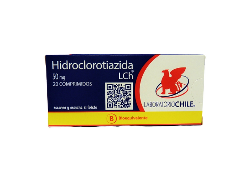 HIDROCLOROTIAZIDA COM 50 MG X 20 CHILE (BE)