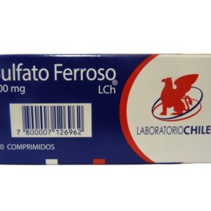 7800007126962.jpg Sulfato Ferroso 200 mg x 20 comprimidos