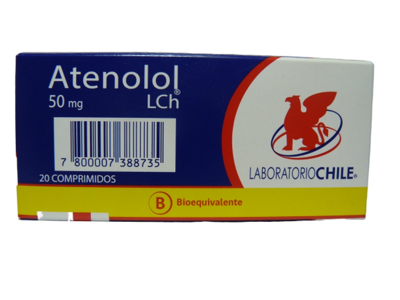 ATENOLOL COM 50 MG X 20 CHILE (BE)