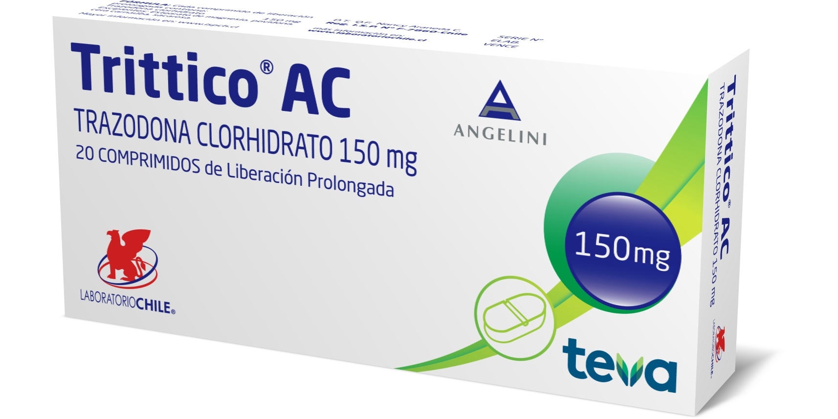 TRITTICO-AC COM 150 MG X 20