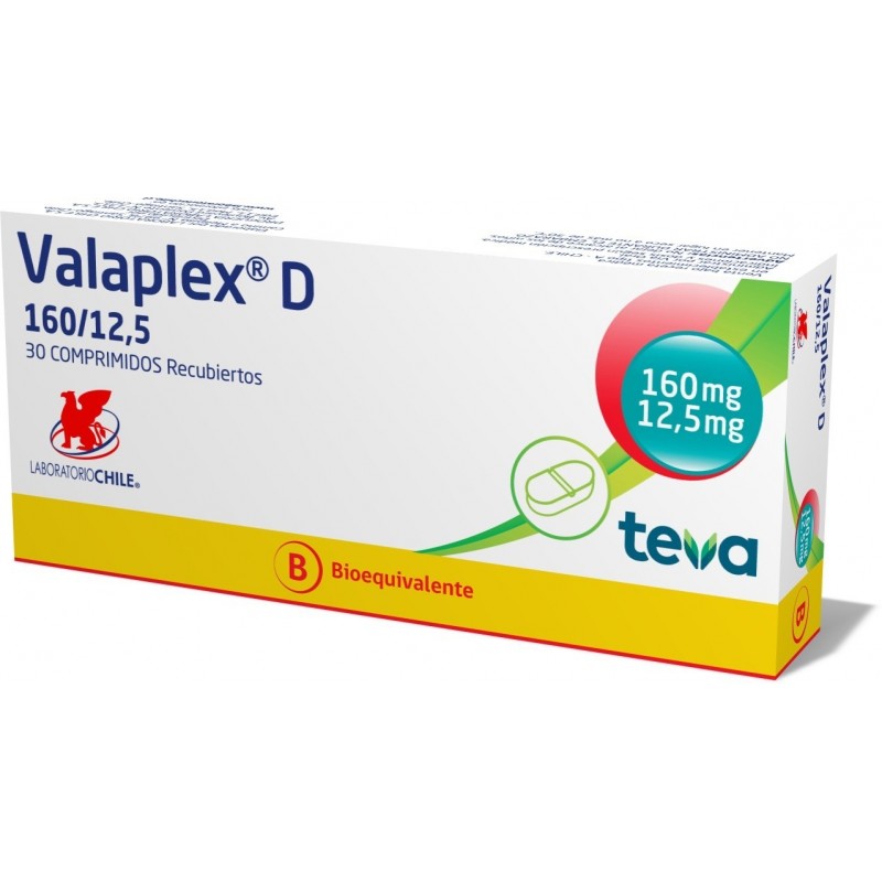 VALAPLEX-D COM 160/12,5 MG X 30