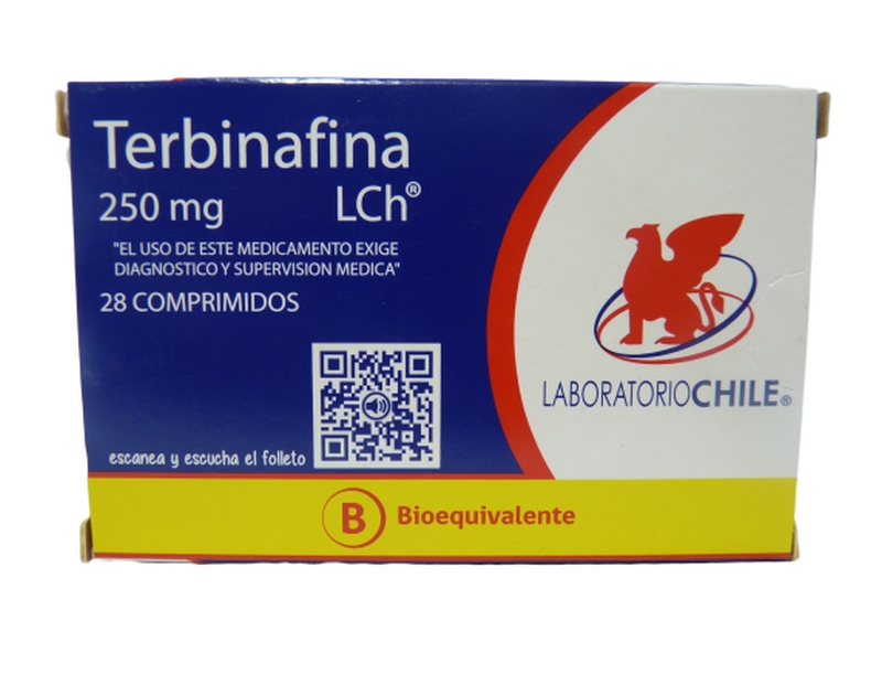 TERBINAFINA COM 250 MG X 28 CHILE (BE)