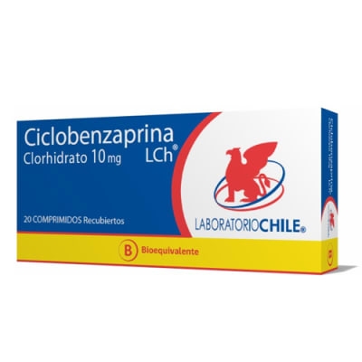CICLOBENZAPRINA COM 10 MG X 20 (BE)