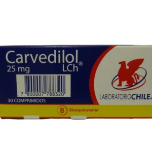 CARVEDILOL COM 25 MG X 30 CHILE (BE)