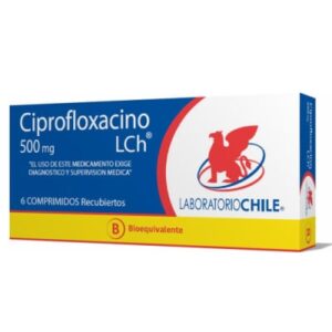 CIPROFLOXACINO COM 500 MG X 6 CHILE (BE)