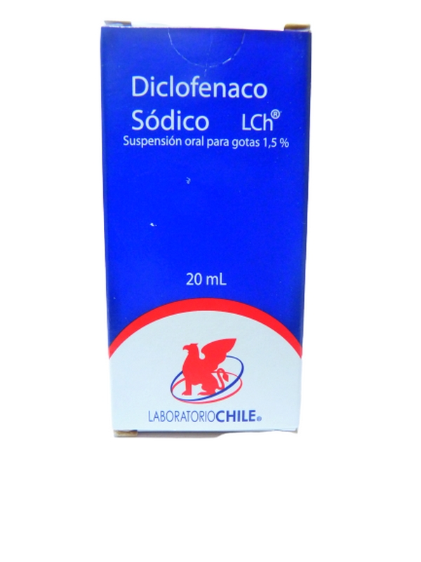Diclofenaco sódico gotas 1,5% x20mL