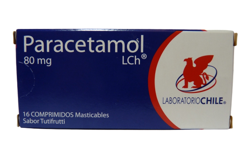 Paracetamol 80 mg x 16 comprimidos masticables