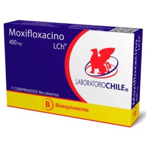 MOXIFLOXACINO COM 400 MG X  7 CHILE