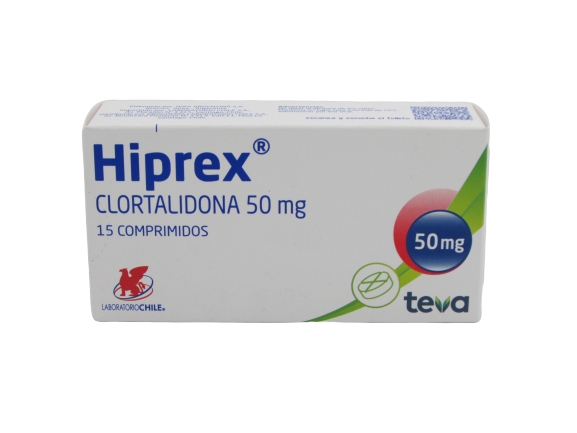 Hiprex Clortalidona 50 mg x 15 comprimidos
