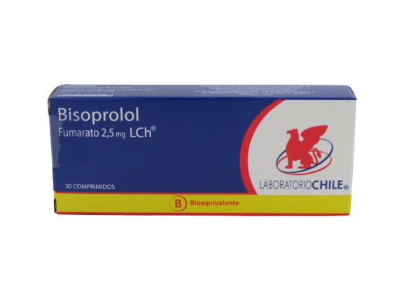 BISOPROLOL COM 2,5 MG X 30 CHILE (BE)